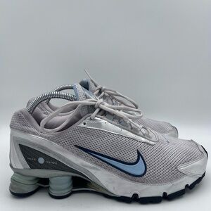 Nike Womens Shox Turbo 315411-141 blue White 2006 Running Shoes Sz 9.5 W